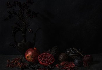 HIGHLY COMMENDED-Pomegranate-still-life-Jill-Bewley