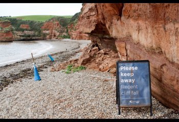 Cliff-fall-at-Ladram-Bay Carol-Thorne